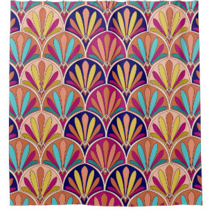 Cortina Para Box Ilustração Têxtil Tradicional Indiana