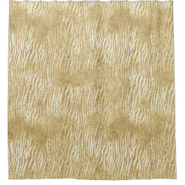 Cortina Para Box Impressão de Zebra com Glam Dourado