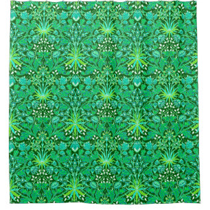 Cortina Para Box Impressão do jacinto de William Morris, verde