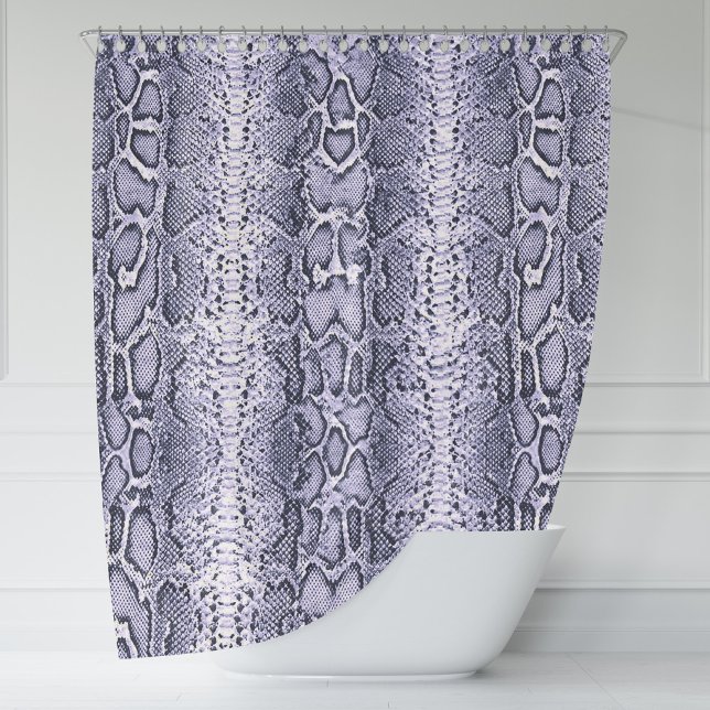 Cortina Para Box Impressão em animais de pele Cobra púrpura (Purple SnakeSkin Animal Print Shower Curtain by Looly Elzayat
)