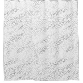 Cortina Para Box Impressão Silver Glam Leopardo