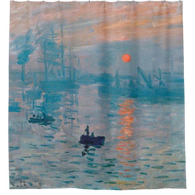 Cortina Para Box Impression Sunrise Claude Monet  (Frente)