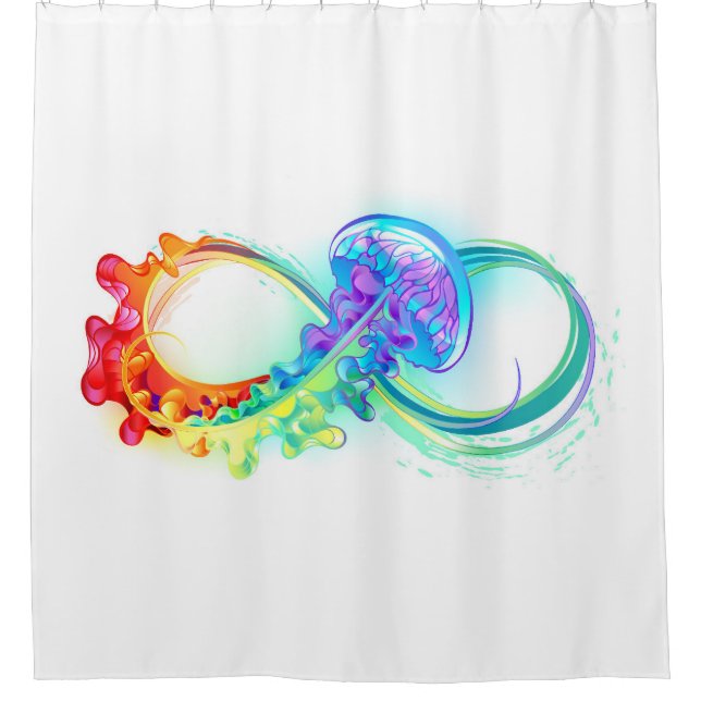 Cortina Para Box Infinity with Rainbow Jellyfish (Frente)