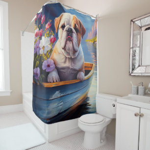Cortina Para Box Inglês Bulldog em um Paddle: Uma Aventura Cênica