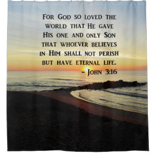 CORTINA PARA BOX INSPIRANDO JOHN 3:16 DESIGN DE FOTO SUNRISE