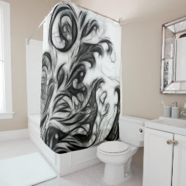 Cortina Para Box Invertido Floral Brilhante