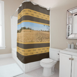 Cortina Para Box Iowa Cornfield Panorâmica - Fotografia