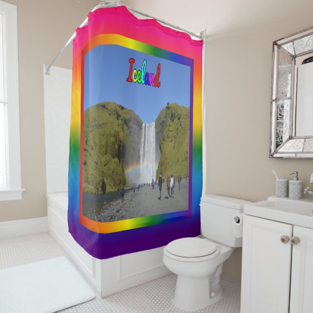 Cortina Para Box Islândia Rainbow Waterfall (In Situ)