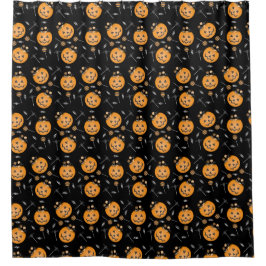 Cortina Para Box Jack O Lantern Halloween Candy Balde