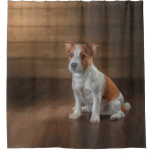 Cortina Para Box Jack Russell Terrier. Desenho