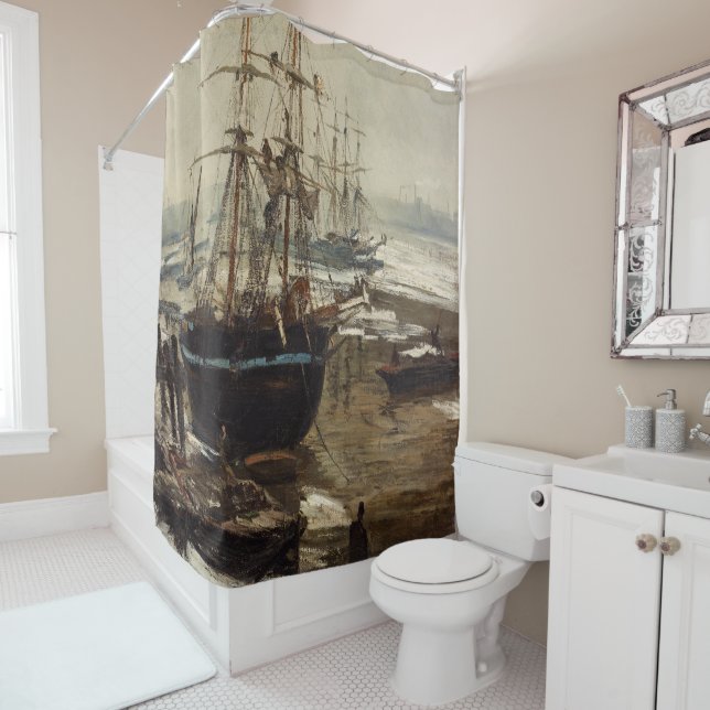 Cortina Para Box James Whistler - O Tâmisa no Gelo (In Situ)