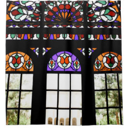 Cortina Para Box Janela de vidro retida