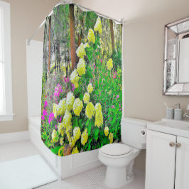 Cortina Para Box Jardim de Hydrangea do Chartreuse Green Limelight