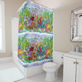 Cortina Para Box Jardim de Peixes