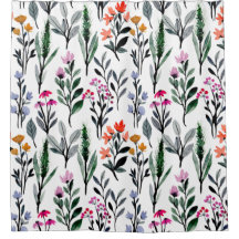 Jardim de Verão Flores Selvagens Cor-de-água verde