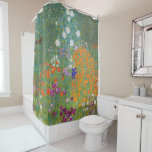 Cortina Para Box Jardim Flor por Gustav Klimt<br><div class="desc">Linda pintura de Gustav Klimt de um jardim de flores. Várias cores de flores únicas no ajustado de jardim são simplesmente surpreendentes em nossos produtos e ideias de presentes. Descubra mais produtos relacionados com esta pintura do Klimt visitando nossa loja.</div>