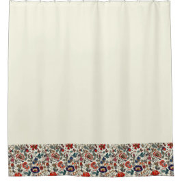 Cortina Para Box Jardim Floral na Fronteira dos Reds em Fundo de Cr