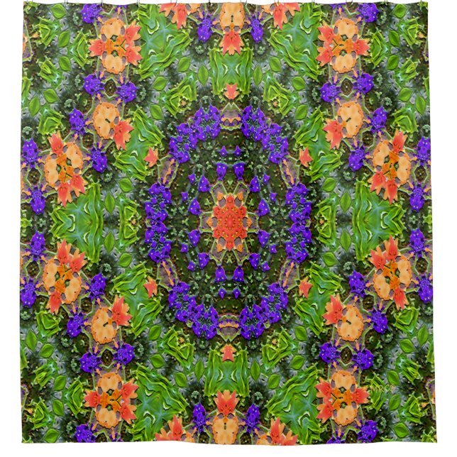 Cortina Para Box Jardim Mandala.... (Frente)