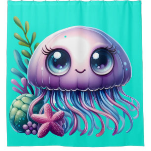 Cortina Para Box "Jellyfish e Starfish Buddies"