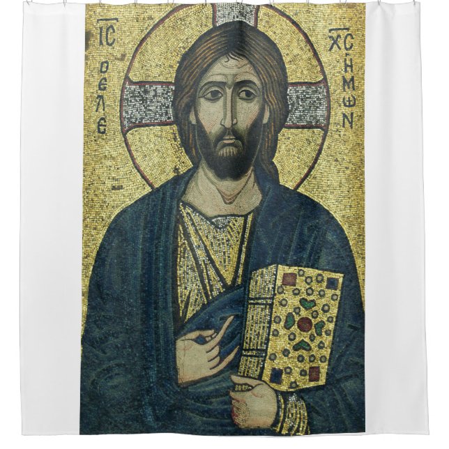 Cortina Para Box Jesus Cristo Pantocrator (Frente)