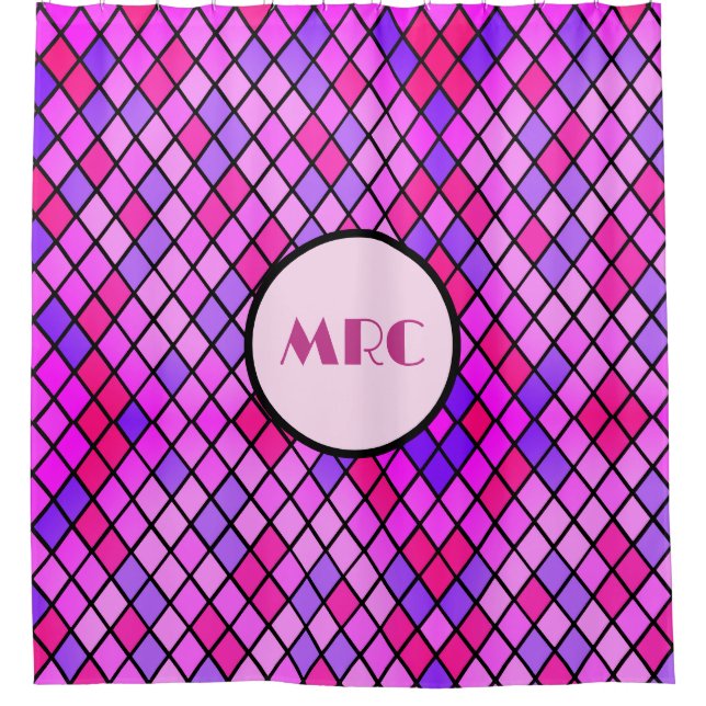 Cortina Para Box Jeweltone Diamantes (Frente)