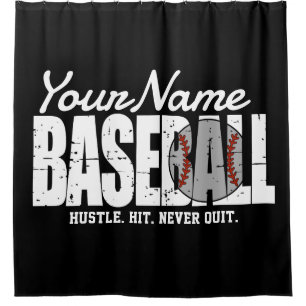 Cortina Para Box Jogador da Equipe Pinstripe do ADD do Baseball Ret