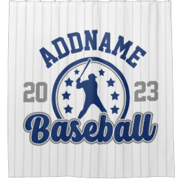 Cortina Para Box Jogo Jogador da Equipe Baseball de NOME Personaliz