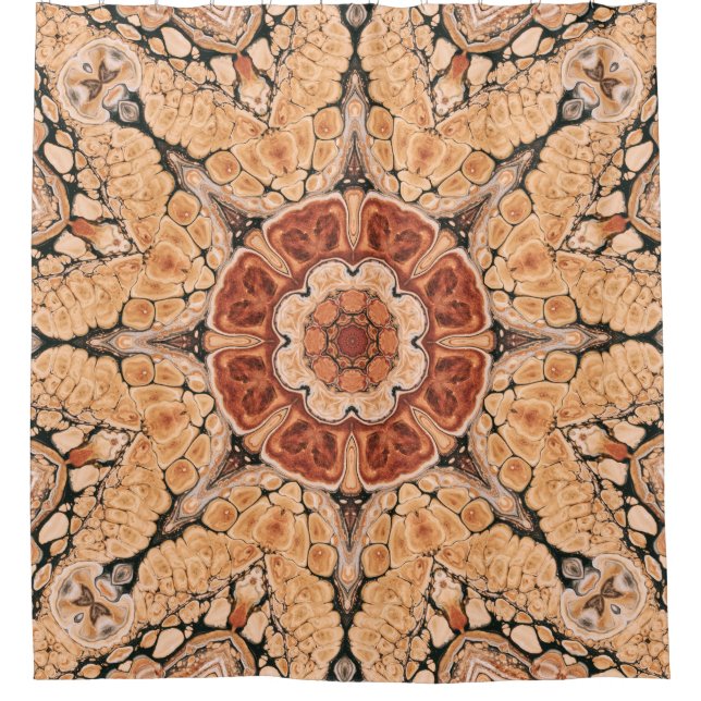 Cortina Para Box Kaleidoscópico Mandala (Frente)