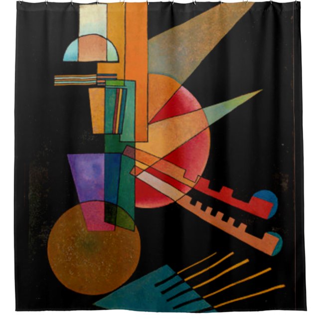 Cortina Para Box Kandinsky - Abstrato Interpretação (Frente)