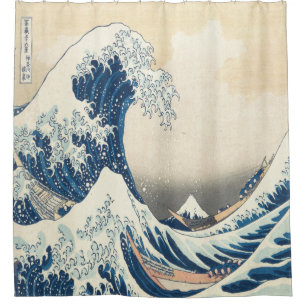 Cortina Para Box Katsushika Hokusai, a onda do Excelente de Kanagaw