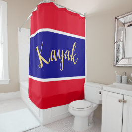 Cortina Para Box KAYAK Diversão Patriótica Vermelha Brilhante Verme