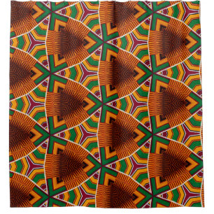 Cortina Para Box Kente Geometrics Keanza Afrocêntrico