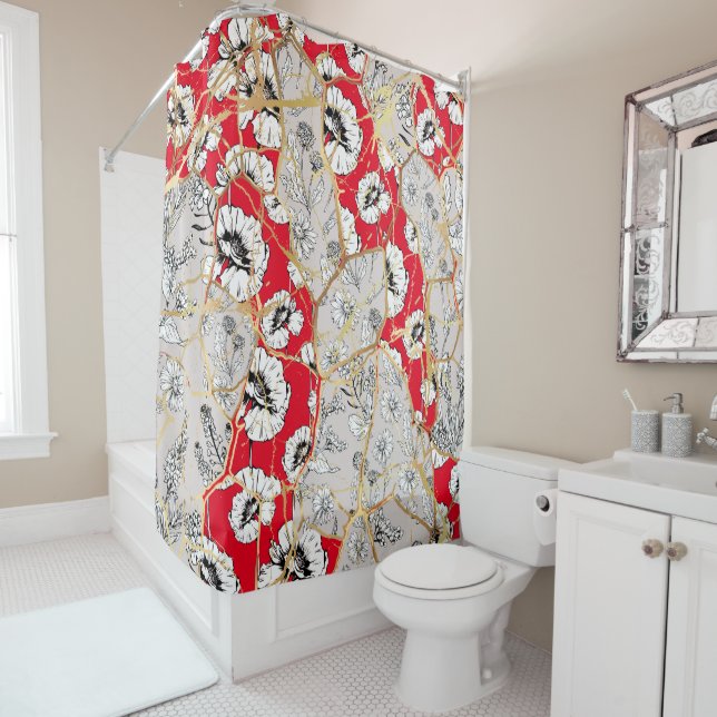 Cortina Para Box Kintsugi japonês. (In Situ)