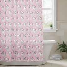 Kitty Shower Curtain