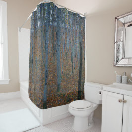 Cortina Para Box Klimt Beech Grove I Paisagem Florestal Arte