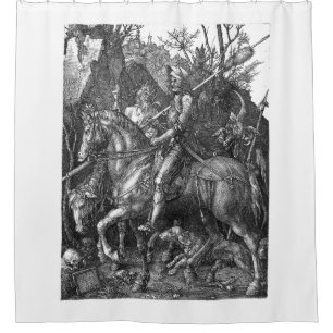 Cortina Para Box Knight Death Devil Albrecht Durer gravando arte p