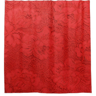 Cortina Para Box Lace vermelho elegante, textura perfeita