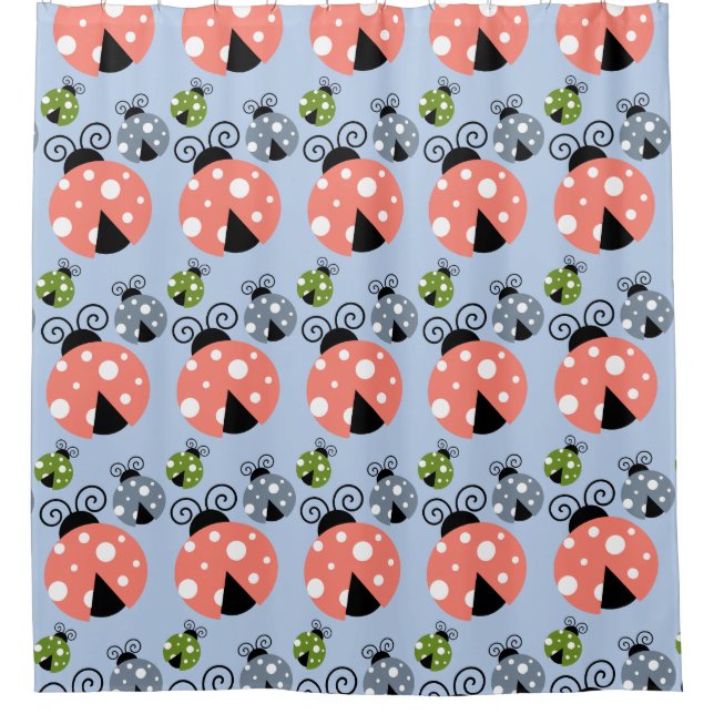 Cortina Para Box Lady Bug Pattern (Frente)