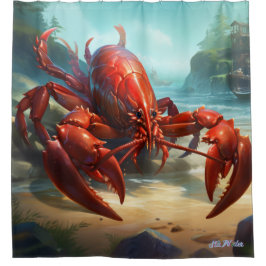 Cortina Para Box lagosta com cortina de Chá