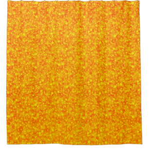 Cortina Para Box Laranja E Amarelo, Brilhante