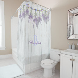 Cortina Para Box Lavanda de Monograma de Pacotes de Flor de Modelo 
