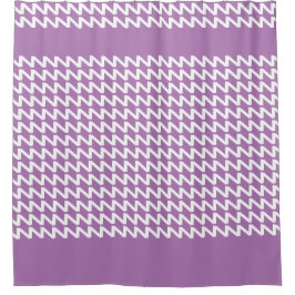 Cortina Para Box Lavanda e ondas nítidas modernas brancas