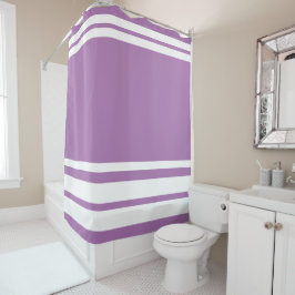Cortina Para Box Lavanda: Linhas Modernas em Branco