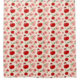 Cortina Para Box Layout de Cerejeira Floral para Decoração Aconcheg