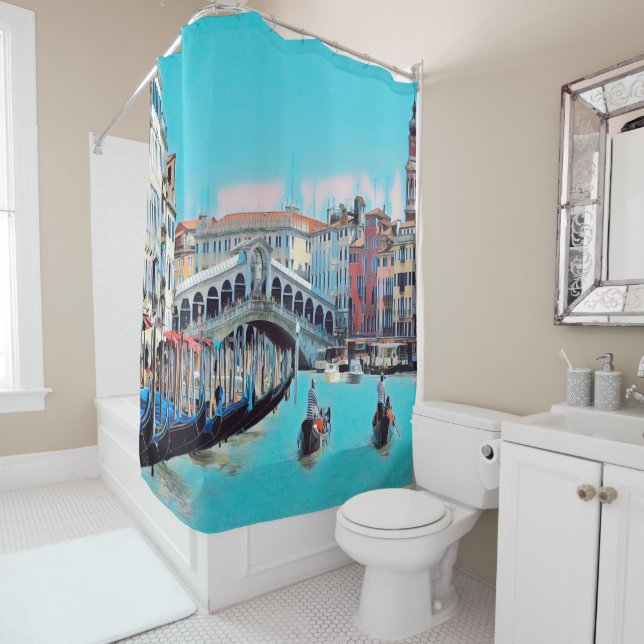 Cortina Para Box ldp VENICE - gondolas - rialto - (In Situ)