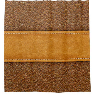 Cortina Para Box Leather Luxe: Elegância Marrom Assustada