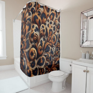 Cortina Para Box Leopard Luxe: Transforme seu banheiro com um