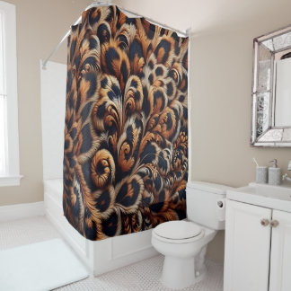 Cortina Para Box Leopard Luxe: Transforme seu banheiro com um