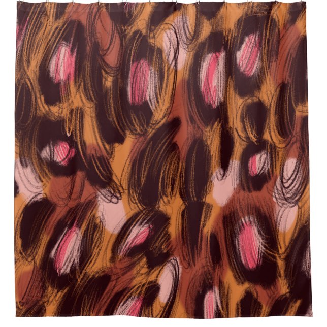 Cortina Para Box Leopard Spots African Animal Standard (Frente)
