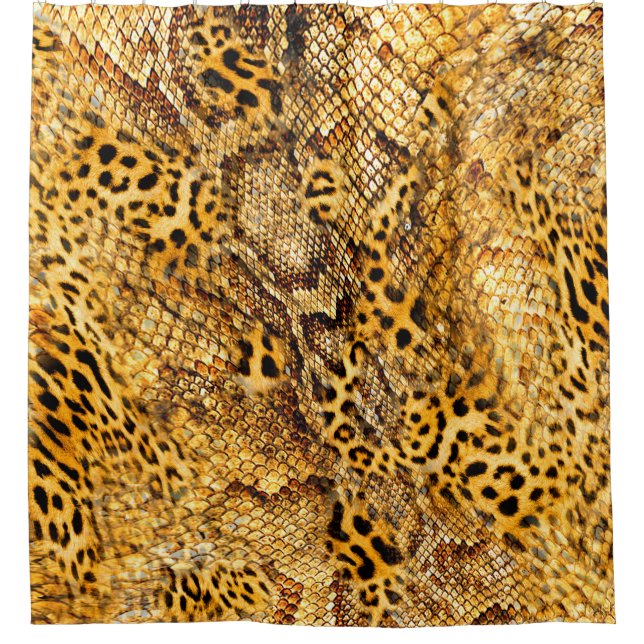 Cortina Para Box Leopardo e cobra (Frente)